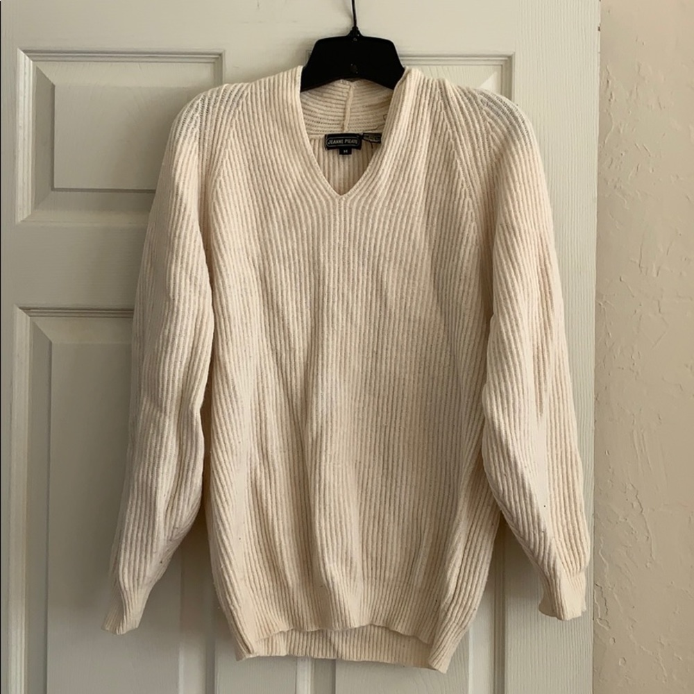 80’s Cream-White Wool Sweater